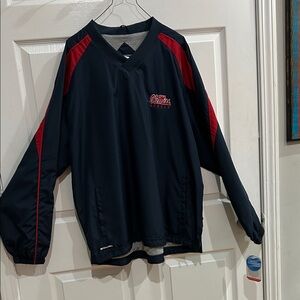 NEw with Tags! Time for play offs! Holloway Navy/, red/ Gray Ole Miss Jacket.